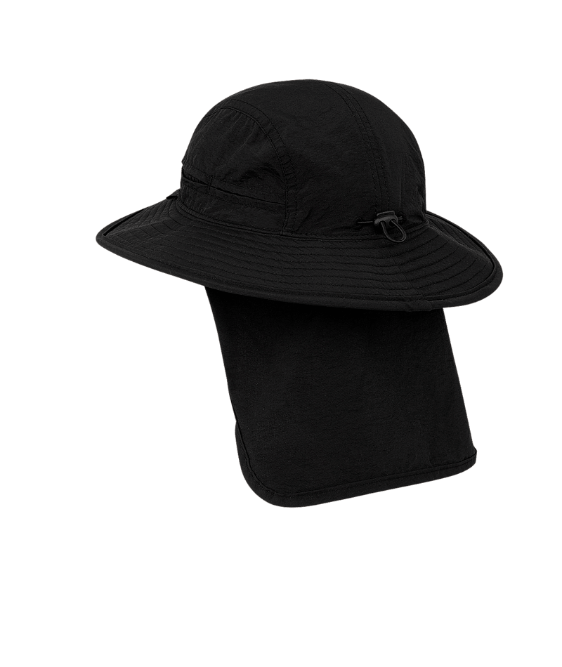Dozer Boys Bucket Hat - Black Legionnaire Flap - Barney